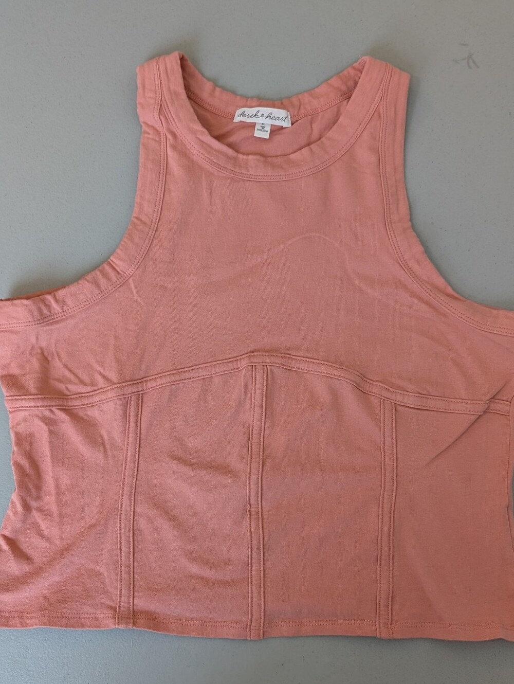 Derek Heart peach tank top, XL